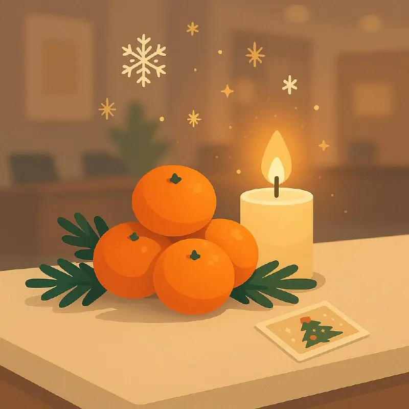 🍊 Задание №1: Мой "Мандариновый Оазис" – создаем новогоднее вдохновение!
Новый год – это не только декор во всем отеле, но и личное ощущение праздника, которое мы можем принести с собой на рабочее мес... | Сетка — социальная сеть от hh.ru