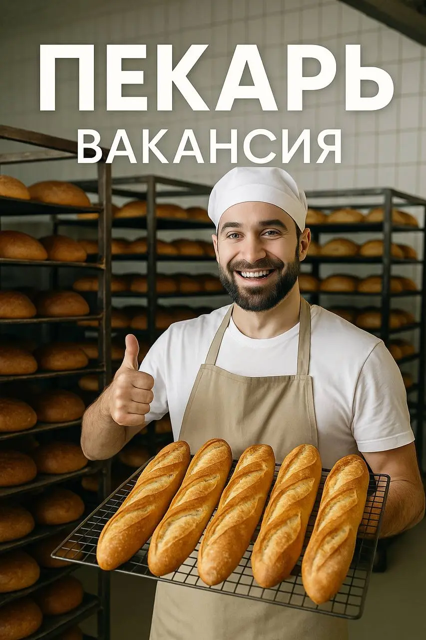 ПЕКАРЬ в пекарню (м. Полежаевская)
📍 Ул. Зорге, 7г, стр | Сетка — социальная сеть от hh.ru