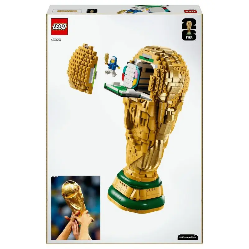 ✍️Кубик в кубе. LEGO представил конструктор в виде Кубка Мира. Купить кубок почти из трех тысяч кубиков можно будет в марте за 179,9$ | Сетка — социальная сеть от hh.ru