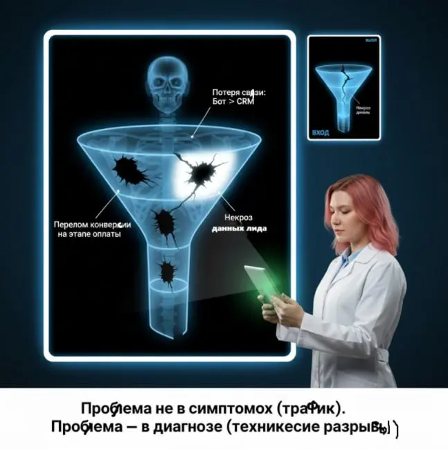 🔥 Если вы думаете, что проблема в рекламе — вы не знаете, что происходит за кулисами
Трафик не виноват. Виновата техничка.
Не реклама виновата, что люди не покупают.
Они просто… не доходят | Сетка — социальная сеть от hh.ru