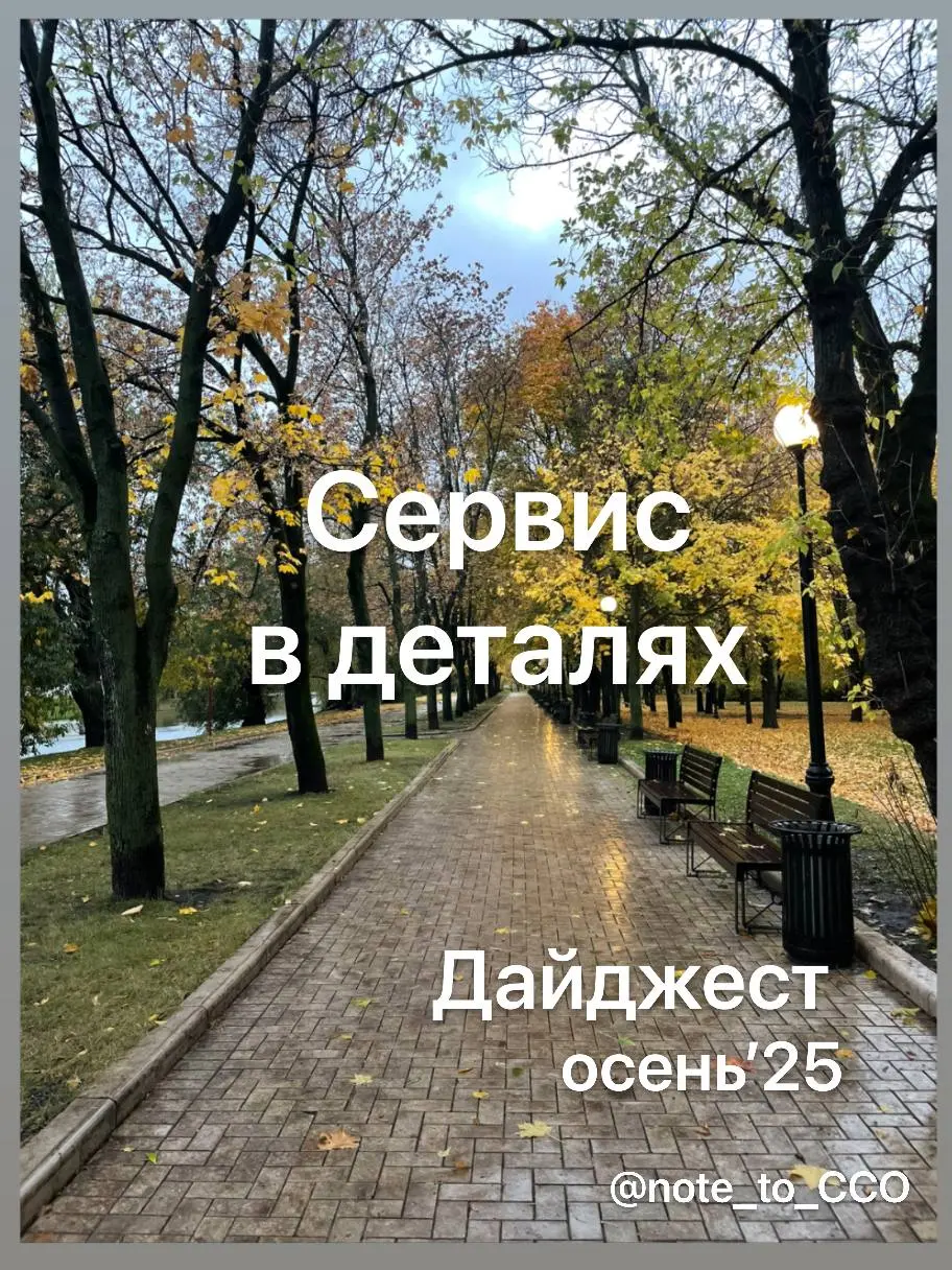 Дайджест тг-канала «Сервис в деталях» осень’25 | Сетка — социальная сеть от hh.ru