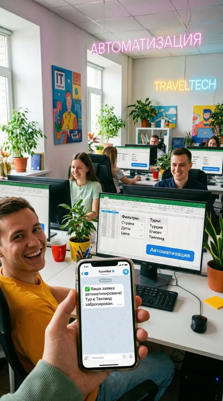 TourVisor на автомате — больше времени на реальные продажи!
Поступил заказ от AnexTour: "Автоматизируйте TourVisor, а то менеджеры с ума сходят от рутины!" Посмотрели на свои силы, прикинули риски — и... | Сетка — социальная сеть от hh.ru