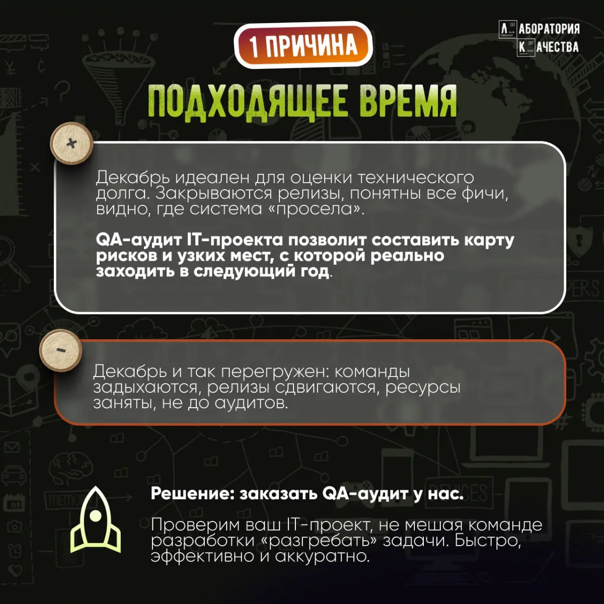 Почему конец года – это самое подходящее время для QA‑аудита | Сетка — социальная сеть от hh.ru
