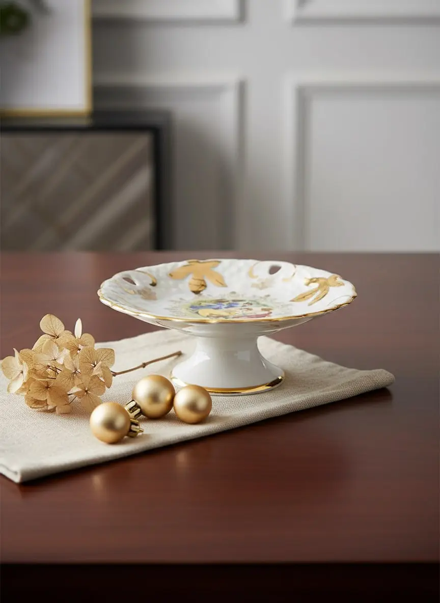 🍴 Чешский сервиз /конфетница/ - карточки для ВБ. Заказчик хотел, чтобы его продукт жил, но при этом не было несуразной вычурности, а сама конфетница реально и органично вписывалась в интерьер | Сетка — социальная сеть от hh.ru