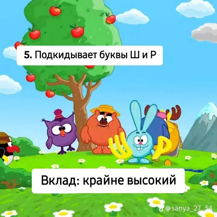 В ТикТоке подробно разобрали, кто и что конкретно делает во время заставки «Смешариков» | Сетка — социальная сеть от hh.ru