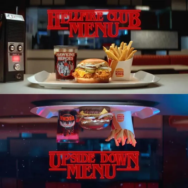 Burger King решил не отставать от своих конкурентов KFC и McDonald's и тоже запустил два меню по мотивам «Очень странных дел» | Сетка — социальная сеть от hh.ru