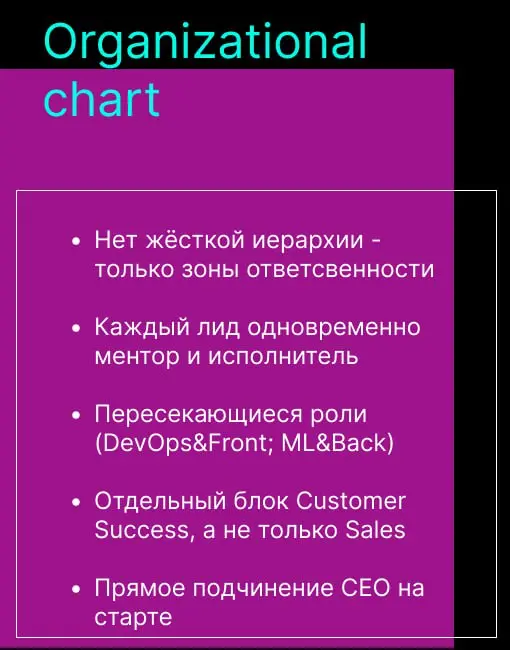 Как описать орг.структуру  для IT-стартапа | Сетка — социальная сеть от hh.ru