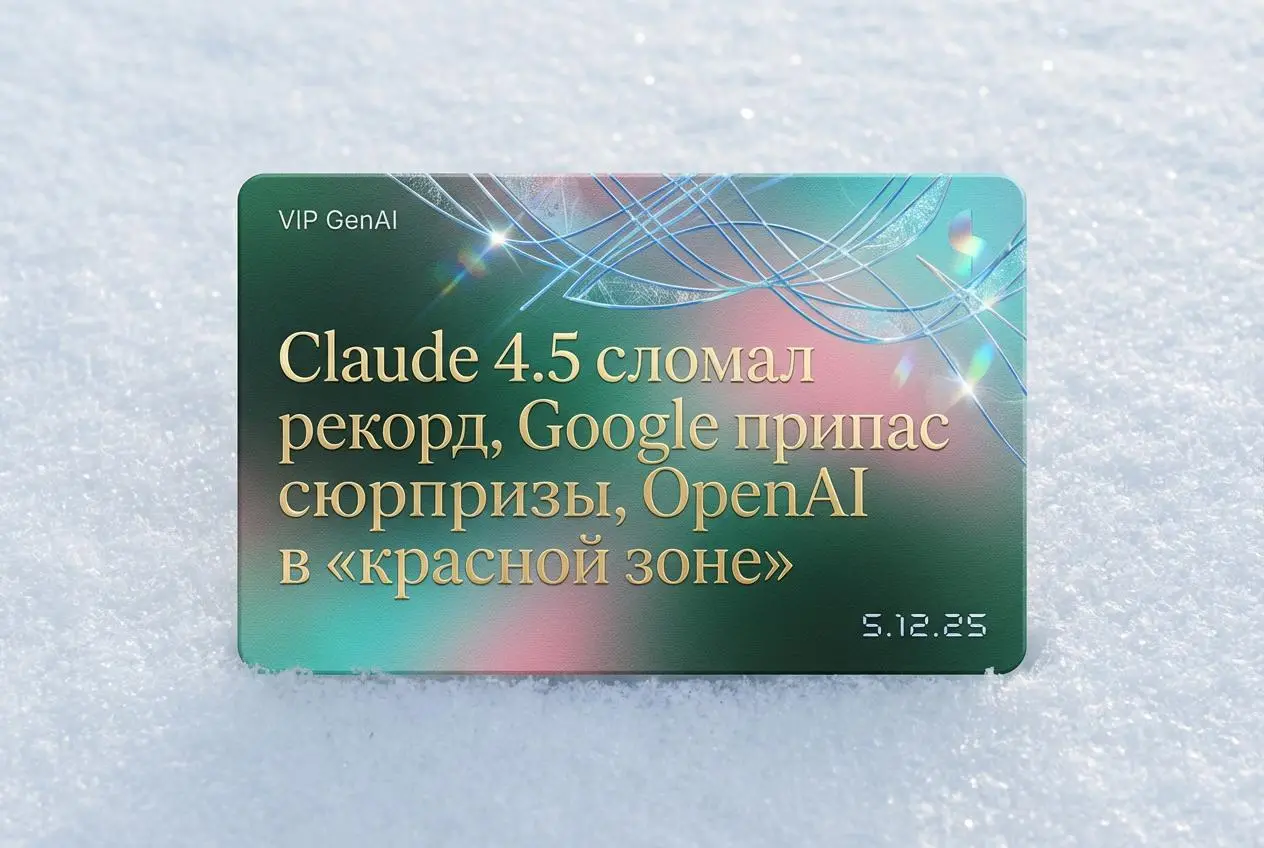 1. Claude Opus 4.5 — кодит лучше человека
Anthropic выпустила Claude Opus 4.5, первую модель, которая превысила 80% на SWE-bench (стандарт для оценки кода) | Сетка — социальная сеть от hh.ru
