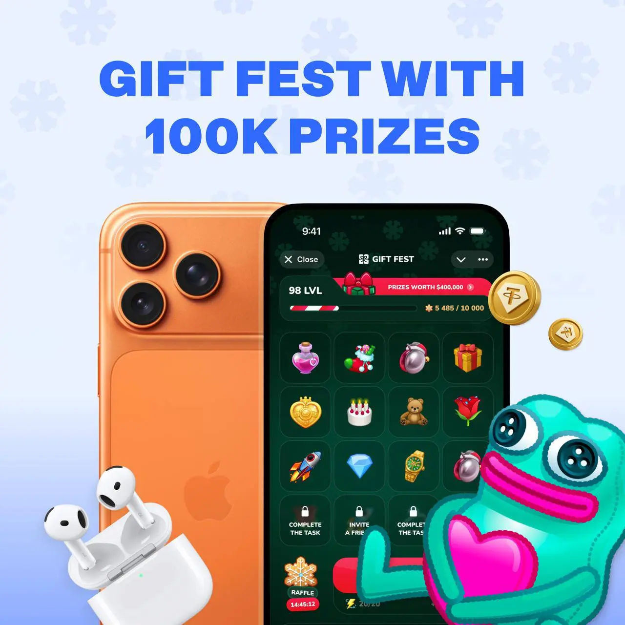 💡💡 Gift Fest запущен! 💡💡
Getgems - сейчас запустили крупнейший фестиваль подарков в Telegram! Наступает сезон челленджей и праздничной гонки за призами 🤩🤩🤩
Нас ждёт:
🚚 100 000 подарков на сумму 35 млн... | Сетка — социальная сеть от hh.ru