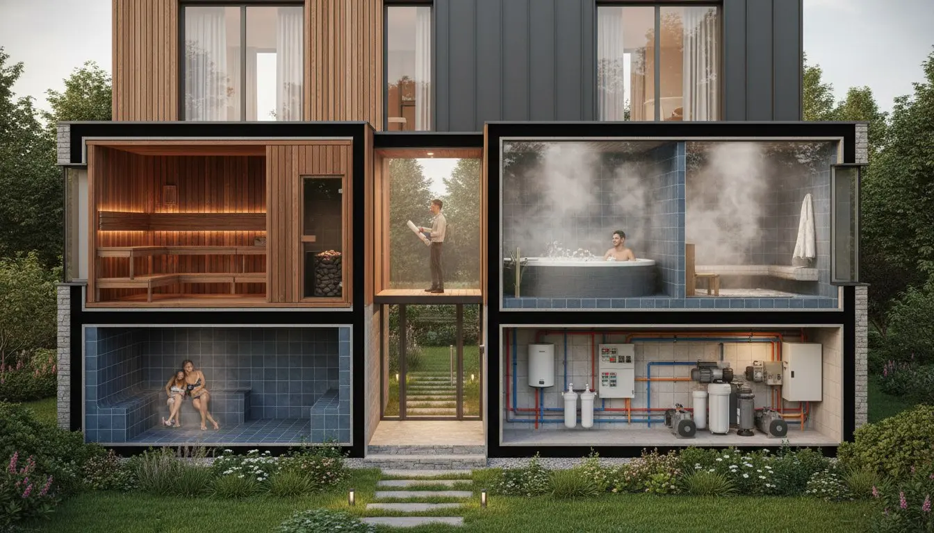 СПА нельзя «прикрутить» потом. 🛁
Мы в Box House так не советуем — и вот почему.
В Крыму часто вспоминают про сауну, хамам или джакузи уже при отделке | Сетка — социальная сеть от hh.ru