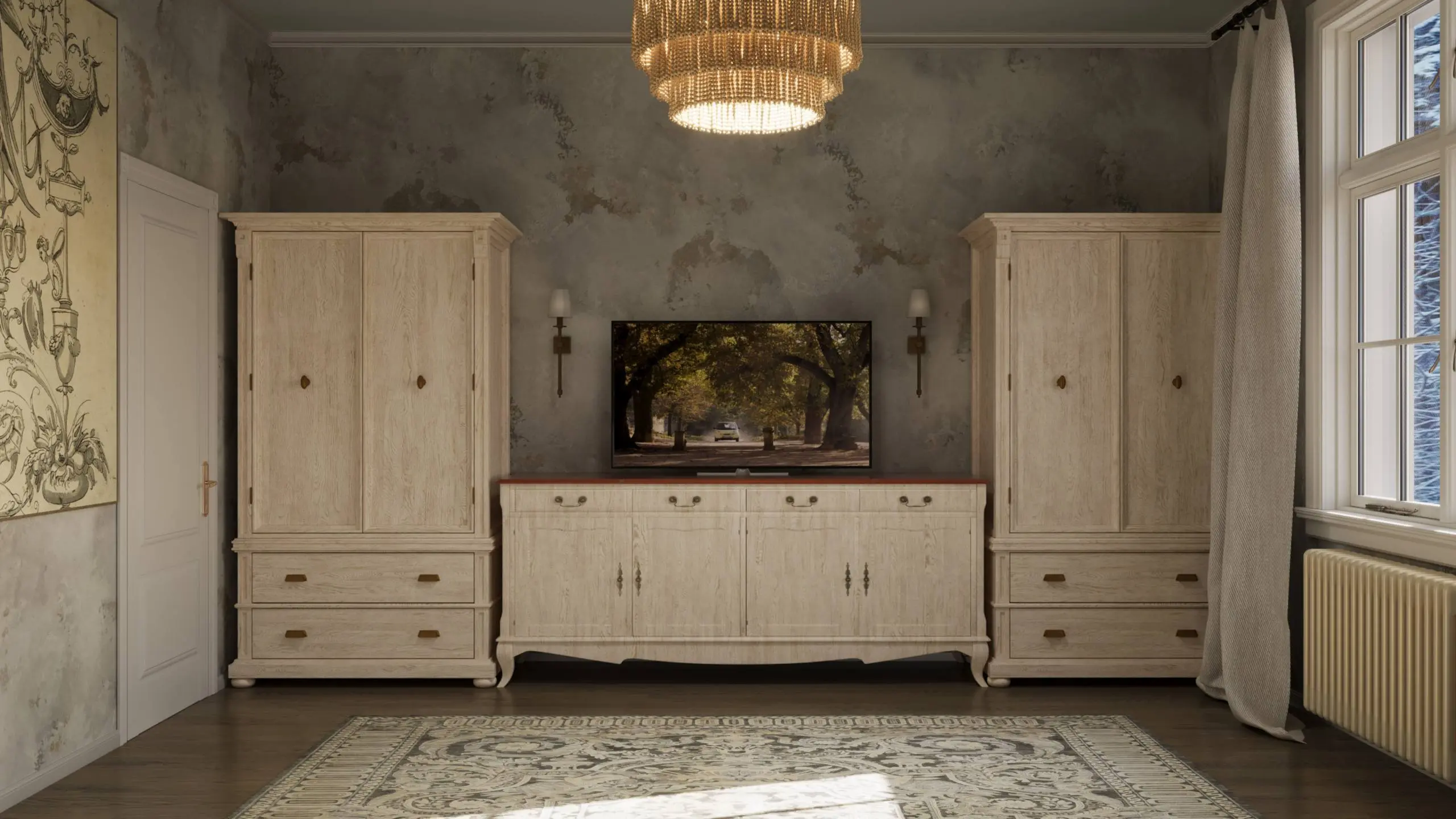 Продолжаем практику! 🔥
Сделал тестовое задание для крупной дизайн-студии ARCH BLACK. Нужно было визуализировать спальню в стиле старой Европы.
✅ Задачу выполнил за 2 дня, вместе с рендером | Сетка — социальная сеть от hh.ru