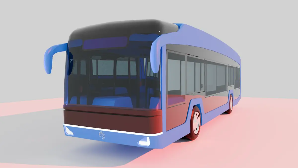 концепт-дизайн электробуса 2030-2040гг для конкурса от КАМАЗ | Сетка — социальная сеть от hh.ru