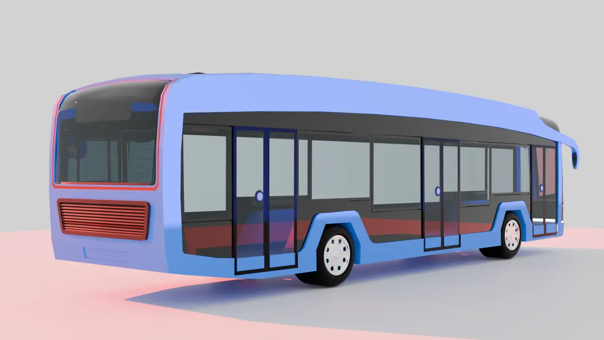 концепт-дизайн электробуса 2030-2040гг для конкурса от КАМАЗ | Сетка — социальная сеть от hh.ru