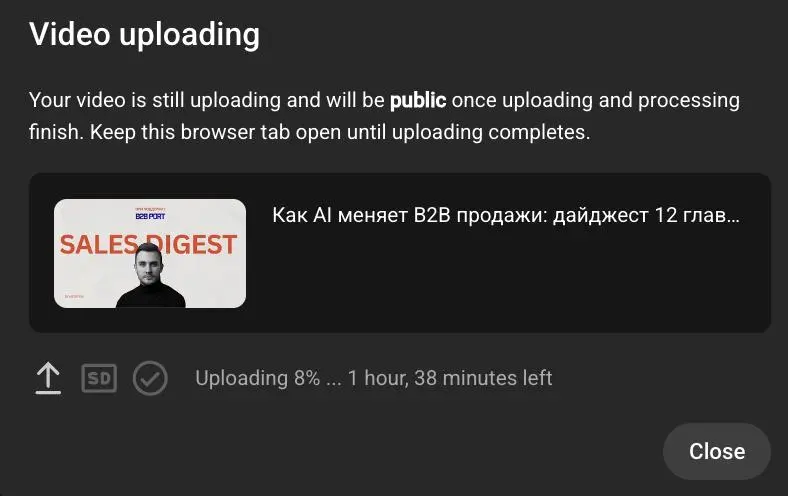 Youtube решил меня сегодня позлить 🤬
Видео обзор грузиться, будет сегодня, но позже чем обычно, как только выйдет, сразу закину пост. | Сетка — социальная сеть от hh.ru