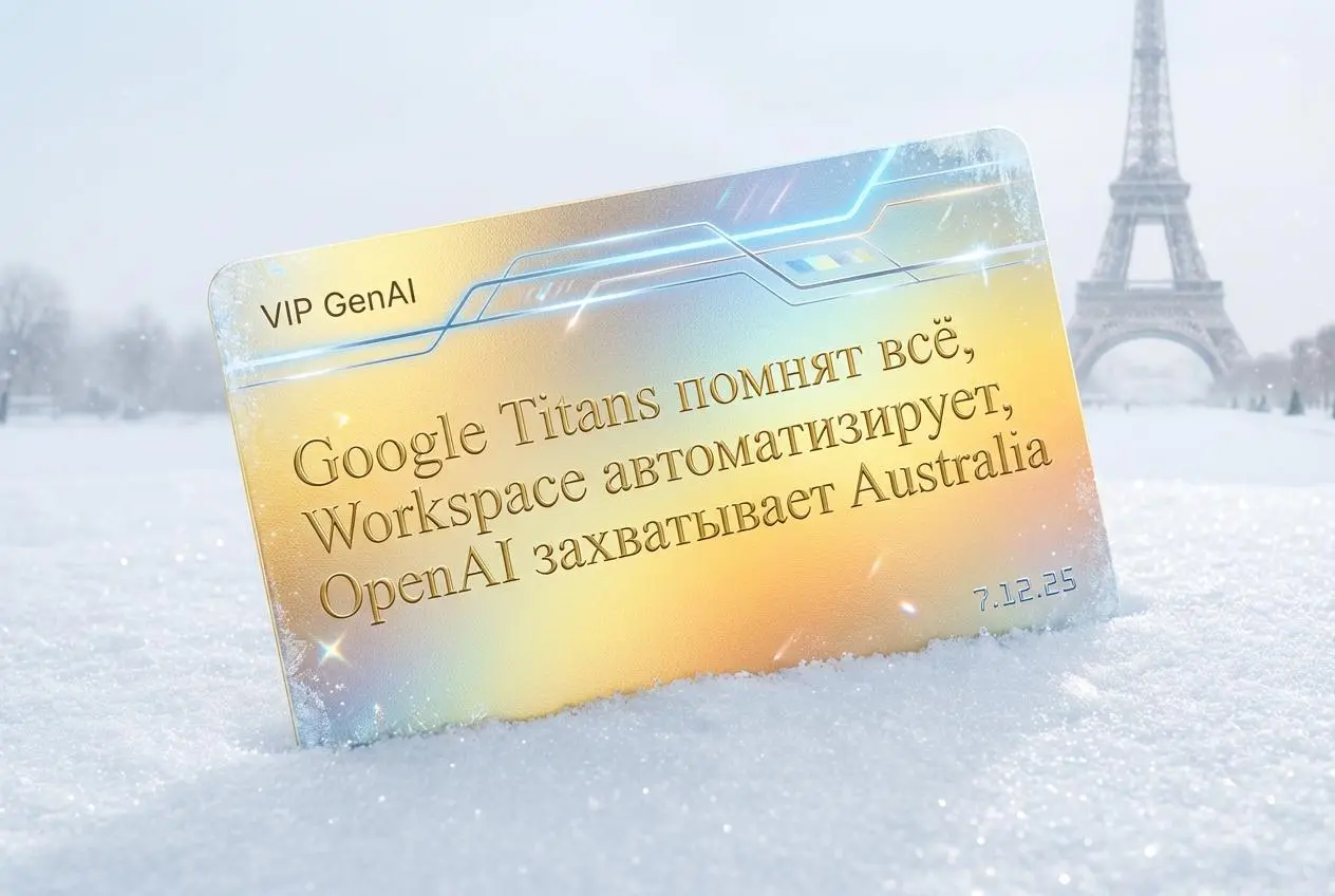 1. Google Research выпустила Titans и MIRAS — новую архитектуру для LLM, которая избегает квадратичных затрат внимания и хранит огромный контекст в памяти | Сетка — социальная сеть от hh.ru