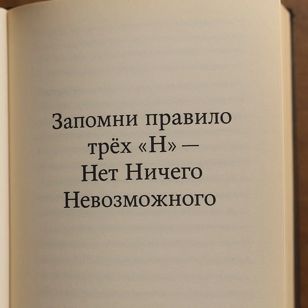 Правило 3-х «Н».
Хорошей и продуктивной недели всем | Сетка — социальная сеть от hh.ru