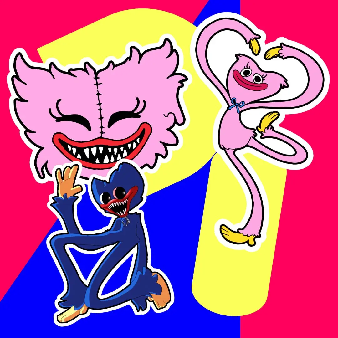 Дизайн стикер-пака «Хагги Вагги» | Сетка — социальная сеть от hh.ru