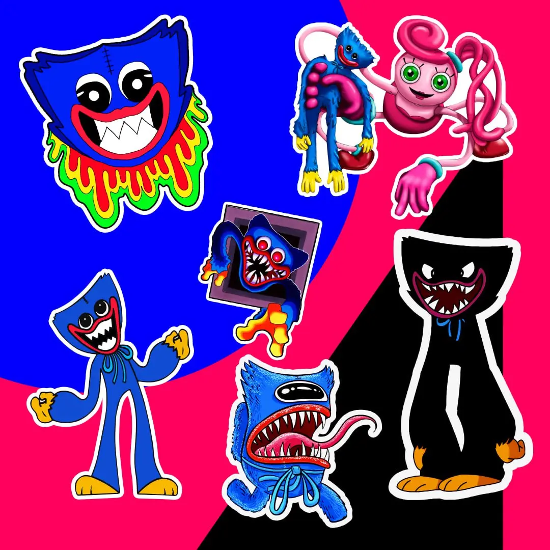 Дизайн стикер-пака «Хагги Вагги» | Сетка — социальная сеть от hh.ru