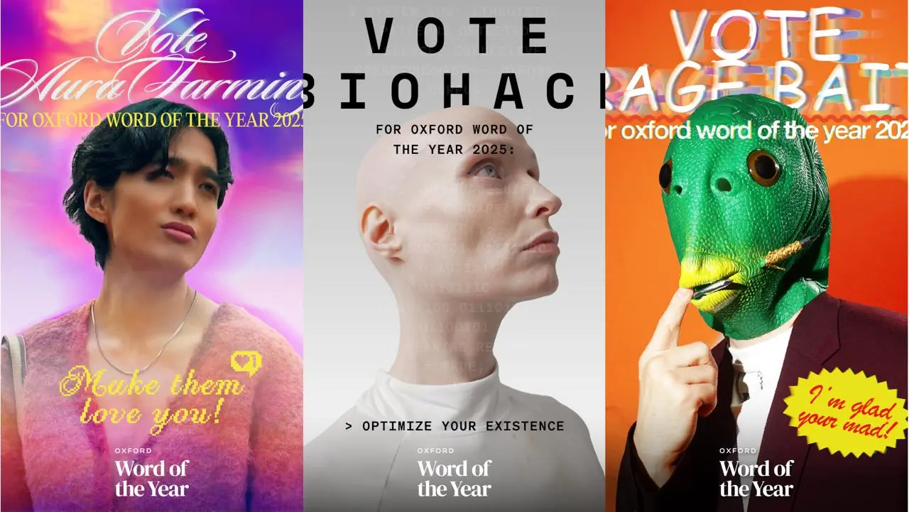 Оксфордский словарь в этом году устроил настоящее голосование за слово года и запустил промо-кампанию в честь этого. Всего было 3 претендента: Aura Farming, Biohack и Rage Bait | Сетка — социальная сеть от hh.ru