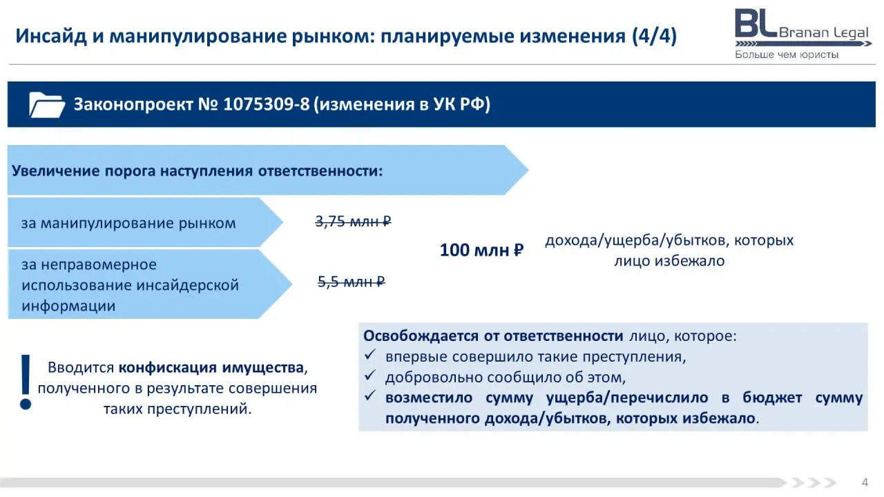 🔏 Масштабные изменения по инсайду и манипулированию рынком: обзор законопроектов
В Госдуму внесены законопроекты, которые существенно реформируют систему противодействия неправомерному использованию и... | Сетка — социальная сеть от hh.ru
