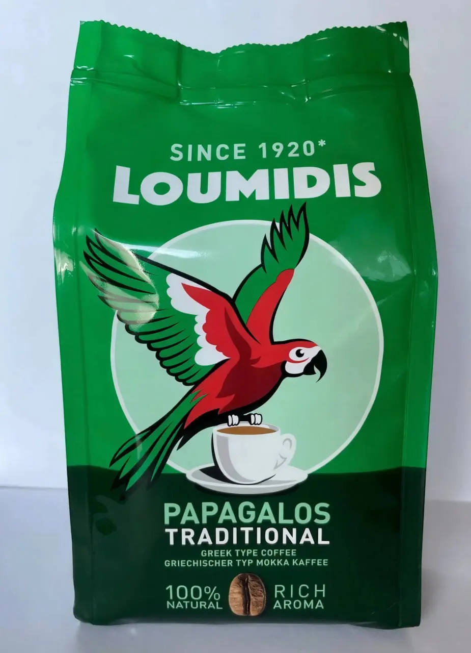 Карточка для растворимого кофе LOUMIDIS ☕️ Первое изображение, которое, вы видите на картинках к этому посту, это собственно референс заказчика. Однако, он не хотел,чтобы оформление было банальным | Сетка — социальная сеть от hh.ru