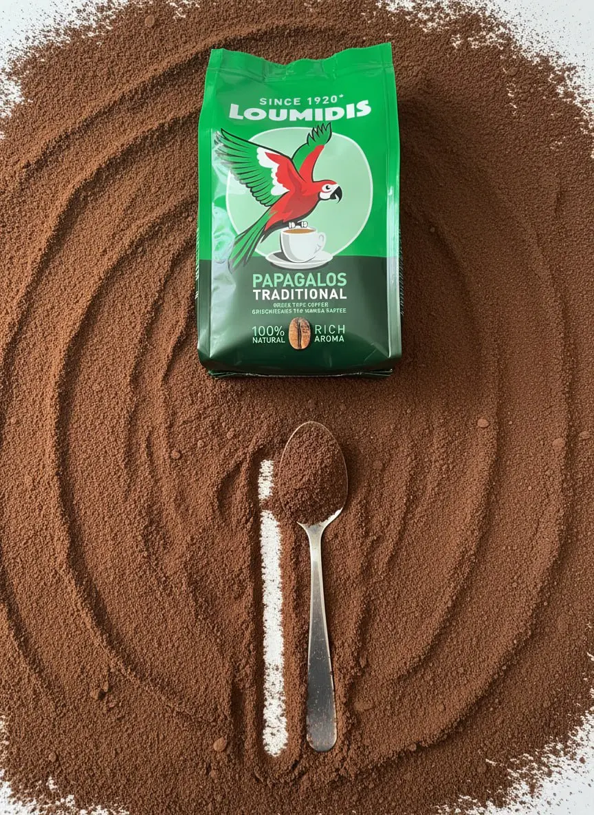 Карточка для растворимого кофе LOUMIDIS ☕️ Первое изображение, которое, вы видите на картинках к этому посту, это собственно референс заказчика. Однако, он не хотел,чтобы оформление было банальным | Сетка — социальная сеть от hh.ru