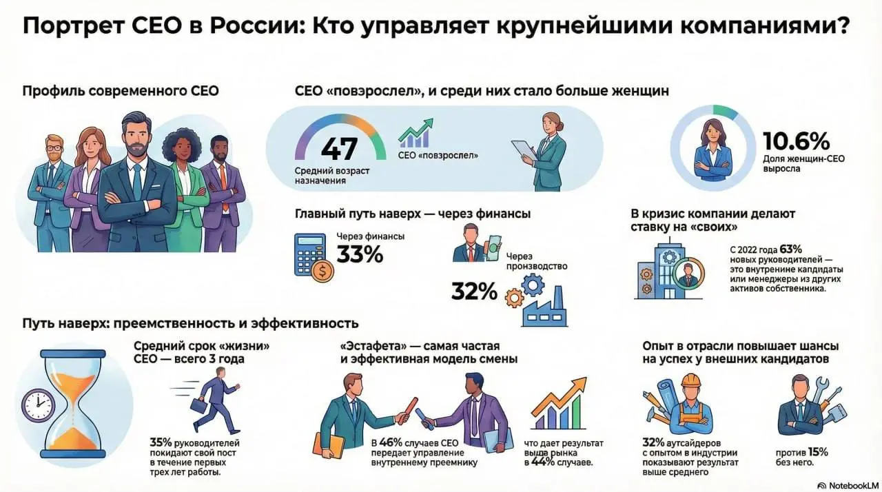 CEO 2026: конец эпохи универсальных лидеров
(по исследованию Ward Howell)
Роль CEO за последние 10 лет в чем-то изменилась, а в чем-то все та же | Сетка — социальная сеть от hh.ru