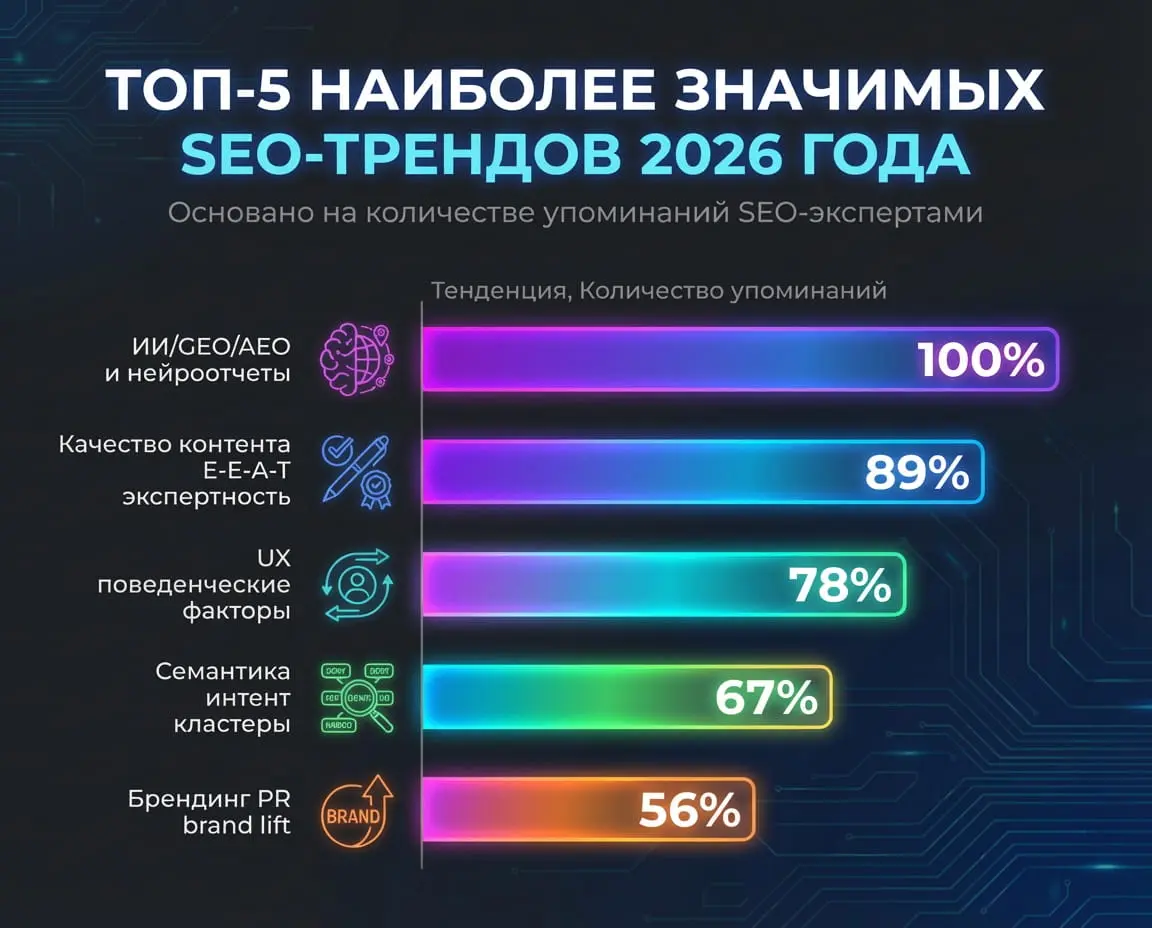 SEO-тренды 2026: эксклюзивные мнения экспертов + ТОПы мнений | Сетка — социальная сеть от hh.ru