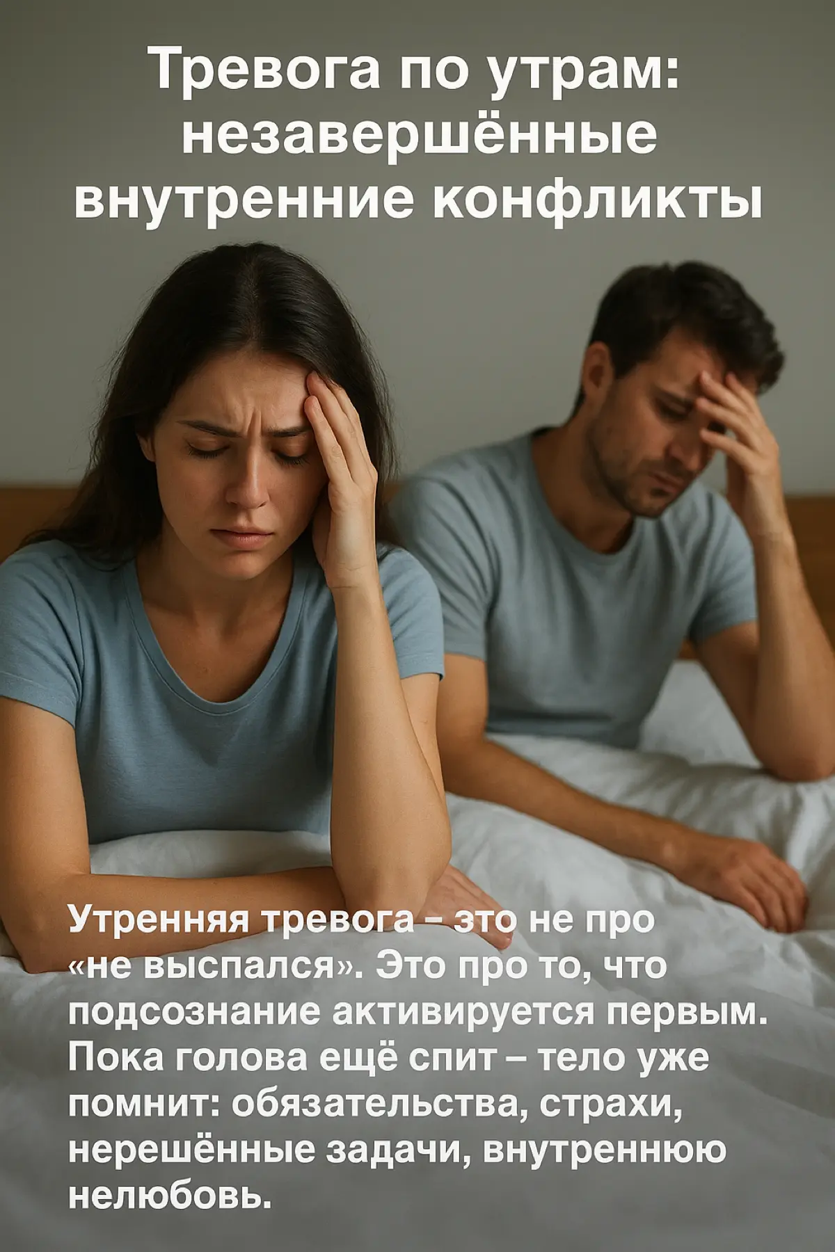 🧠 Тревога по утрам: сигнал незавершённых внутренних конфлик | Сетка — социальная сеть от hh.ru