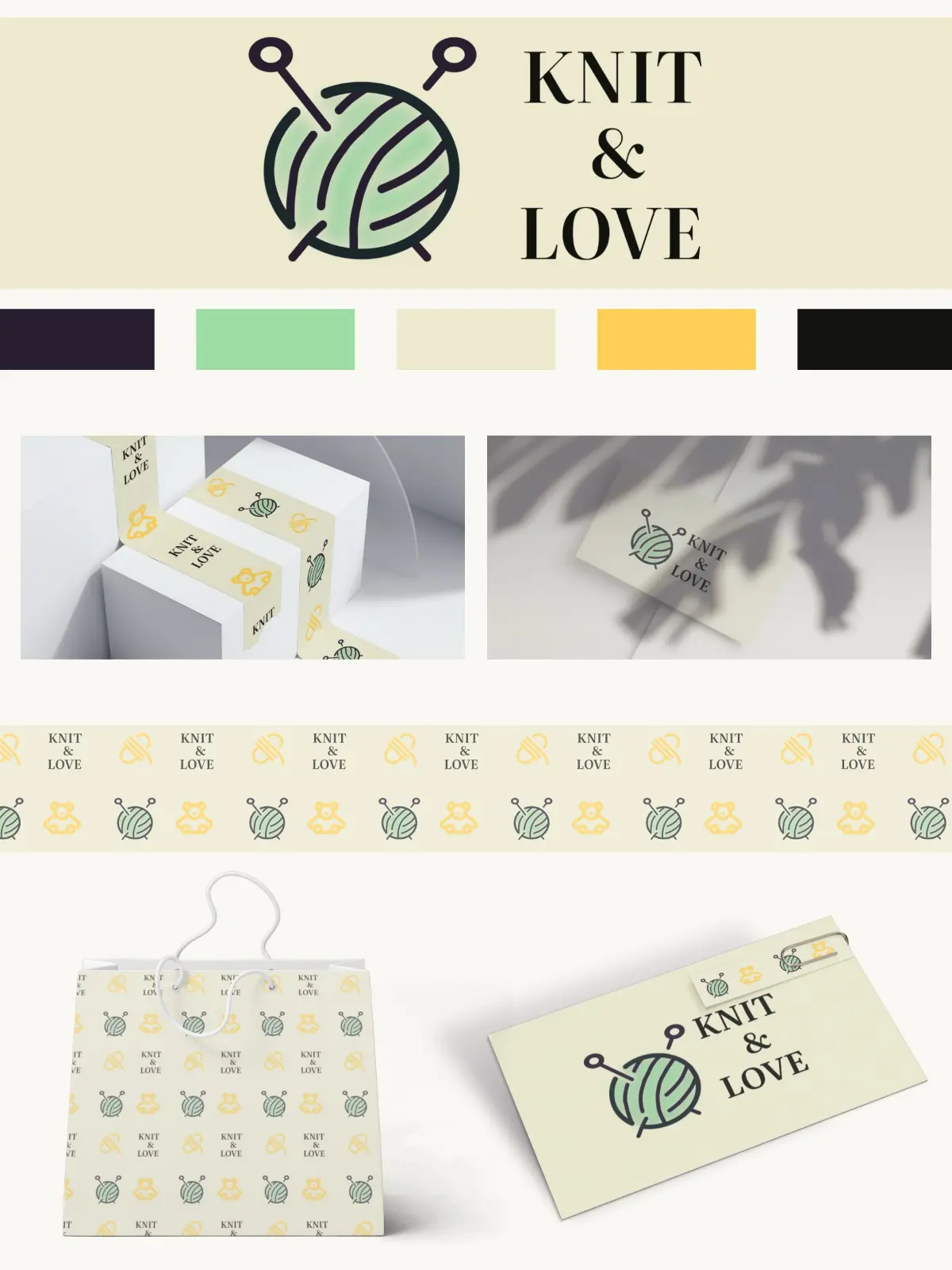 Представляю фирменный стиль «Knit & Love» | Сетка — социальная сеть от hh.ru