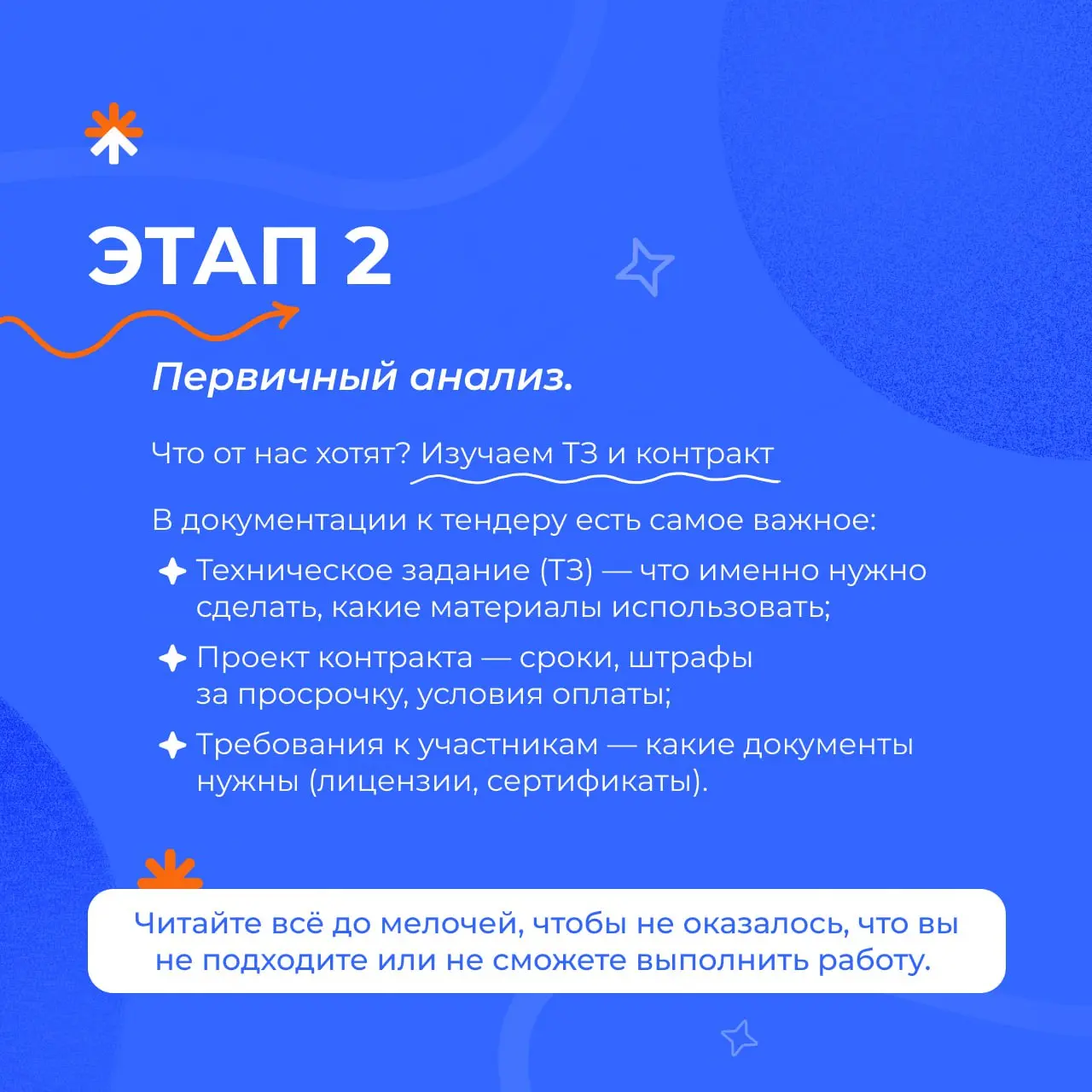 🤓 А вы помните свой первый тендер? Страшно было?
Чтобы этот путь для новичков стал понятнее, мы создали пошаговый гид. 10 карточек — от поиска закупки до подписания актов | Сетка — социальная сеть от hh.ru
