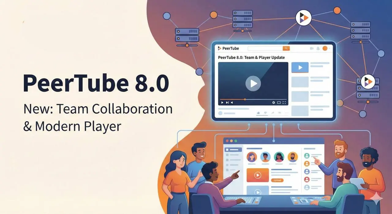 Состоялся релиз PeerTube 8.0 — свободной и децентрализованной видеоплатформы.
Главная фишка релиза — долгожданная возможность совместного управления каналами | Сетка — социальная сеть от hh.ru