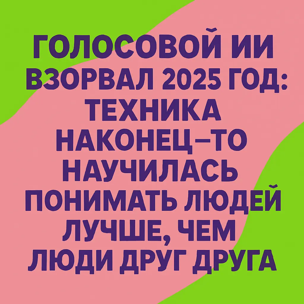Голосовой ИИ 2025 | Сетка — социальная сеть от hh.ru