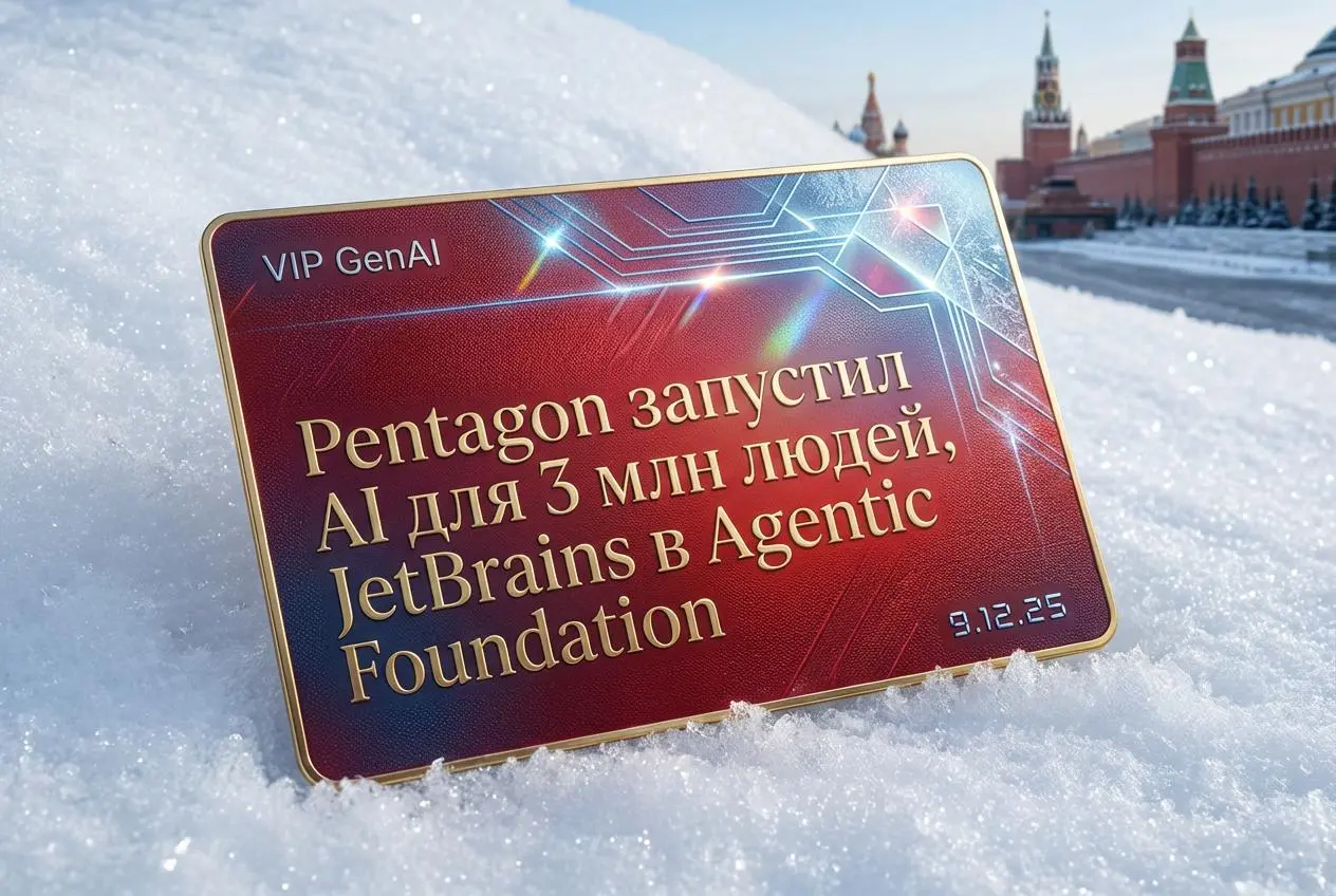 1. GenAI.mil (Pentagon) — код пишет сам
Pentagon расширила инфраструктуру и запустила GenAI.mil для всех 3 млн сотрудников с IL5-уровнем безопасности | Сетка — социальная сеть от hh.ru