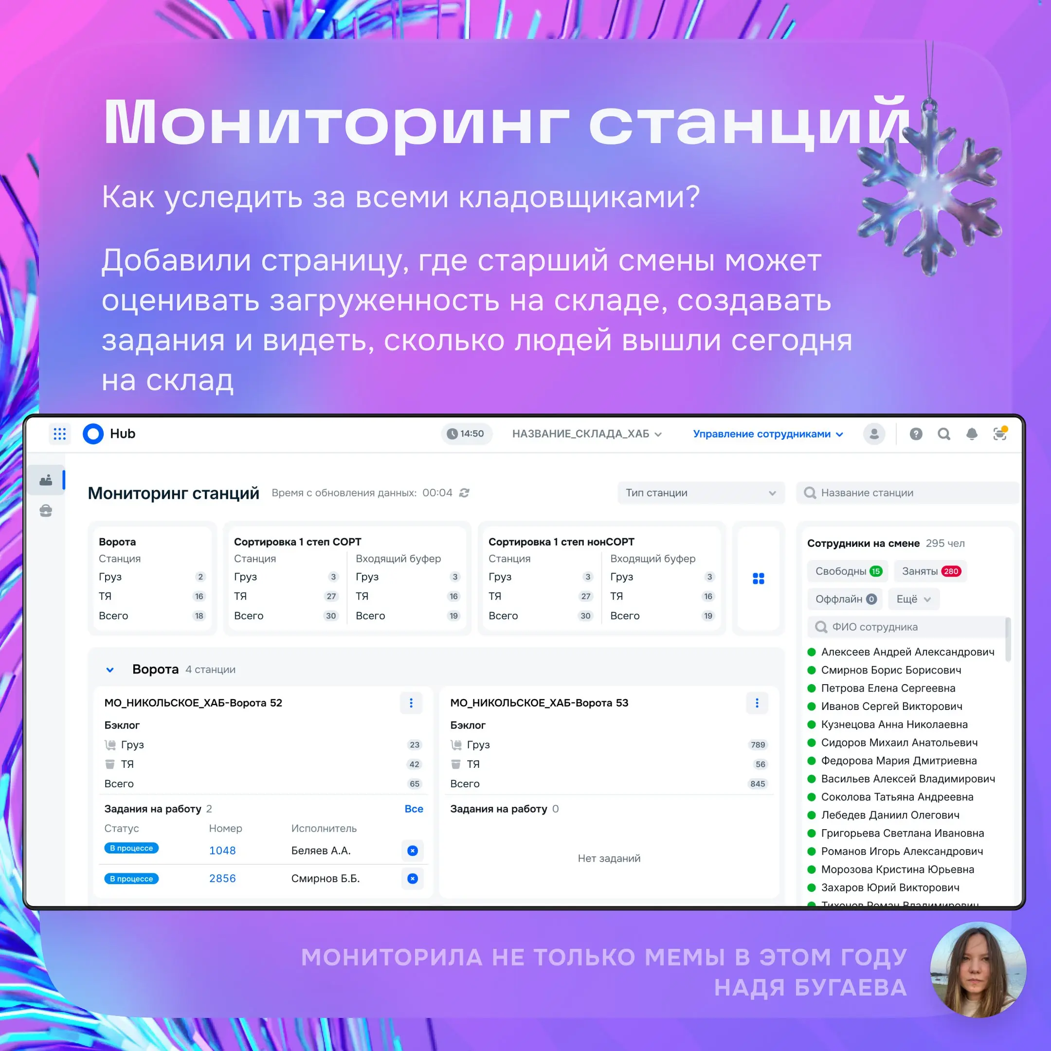 Привет! На связи команда отдела дизайна логистики.
Этот год был посвящён автоматизации логистических процессов | Сетка — социальная сеть от hh.ru
