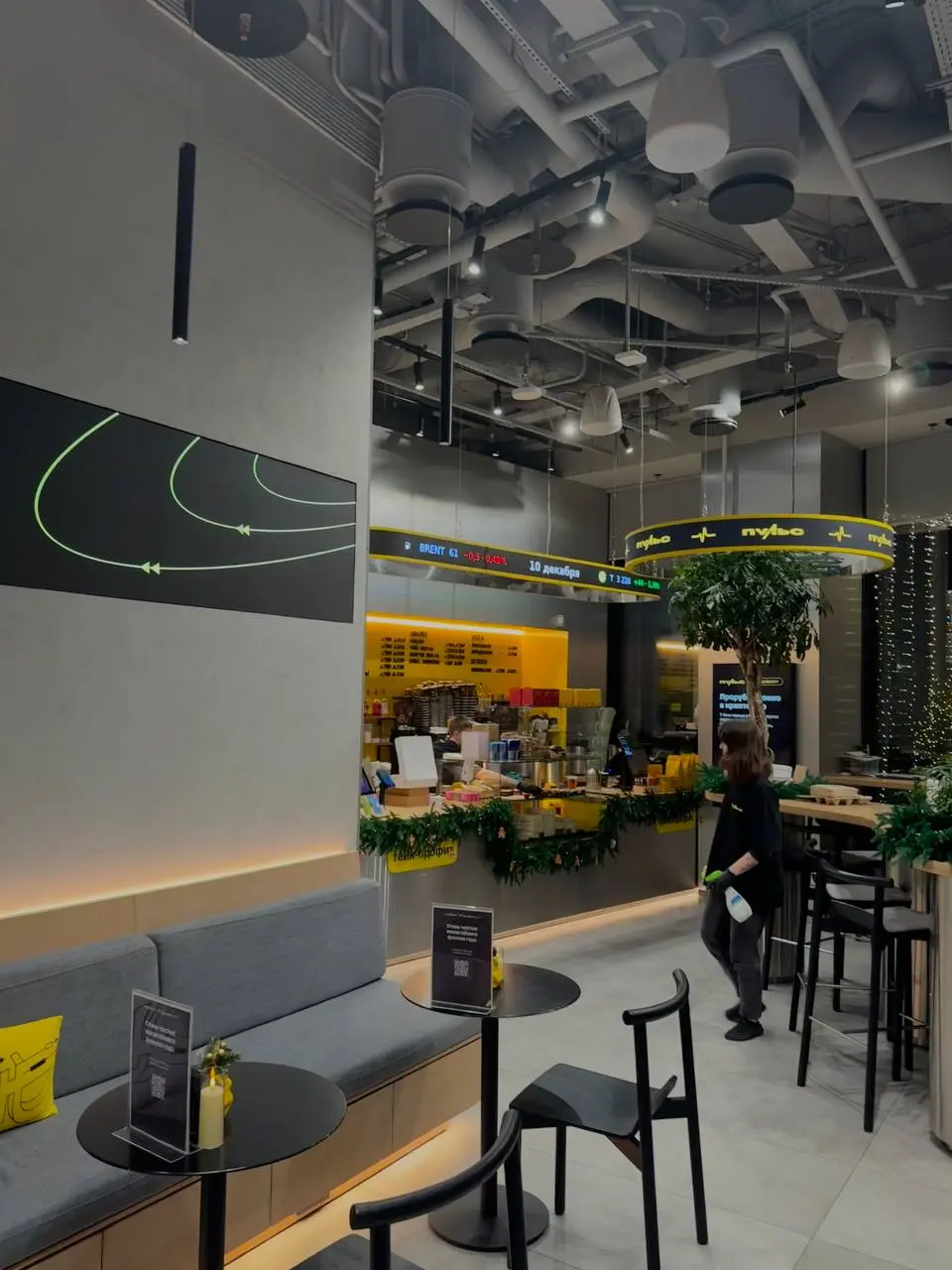 Пульс
ул. Грузинский Вал, 7
https://yandex.ru/maps/org/puls/169041528251?si=coffeezoro  
Если вы когда-нибудь захотите тут попить
Чай латте 0 | Сетка — социальная сеть от hh.ru