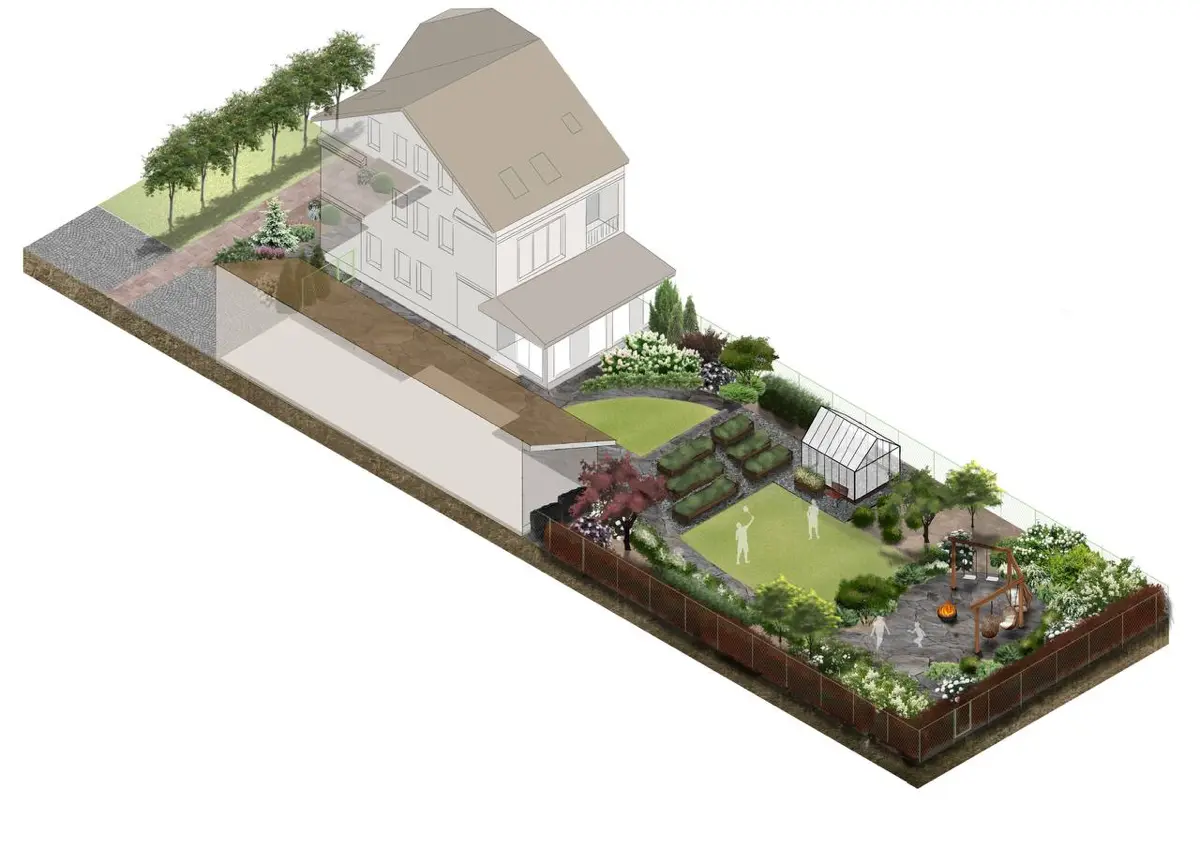 🌿 Аксонометрия - один из самых важных инструментов ландшафтного дизайна
Она показывает участок в объёме, делает рельеф понятным, помогает правильно зонировать пространство и объясняет идею проекта без... | Сетка — социальная сеть от hh.ru