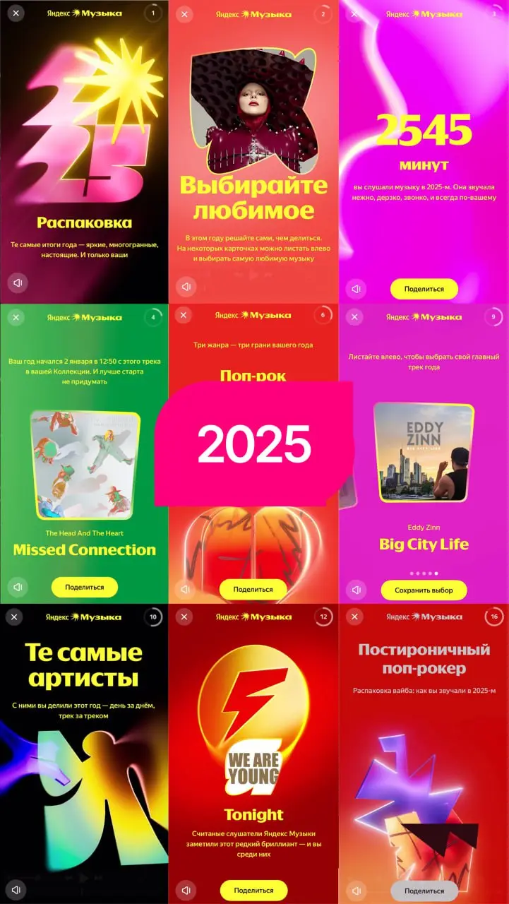 Как приятно наблюдать за итогами года в Яндекс Музыке — какая-то классная маленькая традиция. Каждый раз жду, что они там нам приготовили вкусненького на этот раз | Сетка — социальная сеть от hh.ru