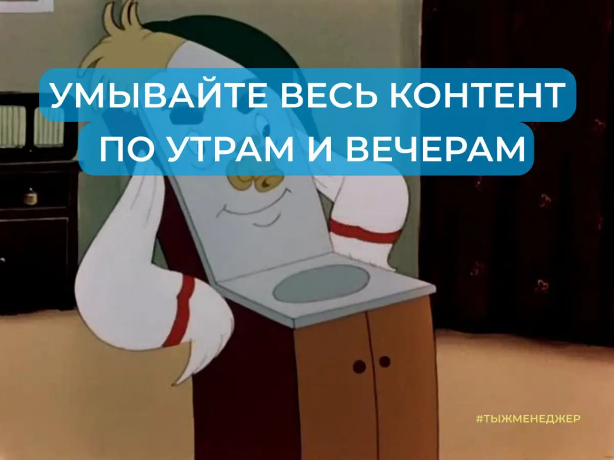 Умывайте весь контент по утрам и вечерам | Сетка — социальная сеть от hh.ru