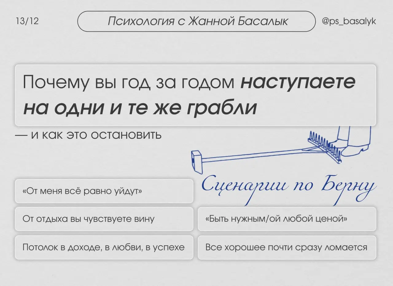 Проверьте, не живете ли вы по сценарию, который вас уничтожает
1 | Сетка — социальная сеть от hh.ru