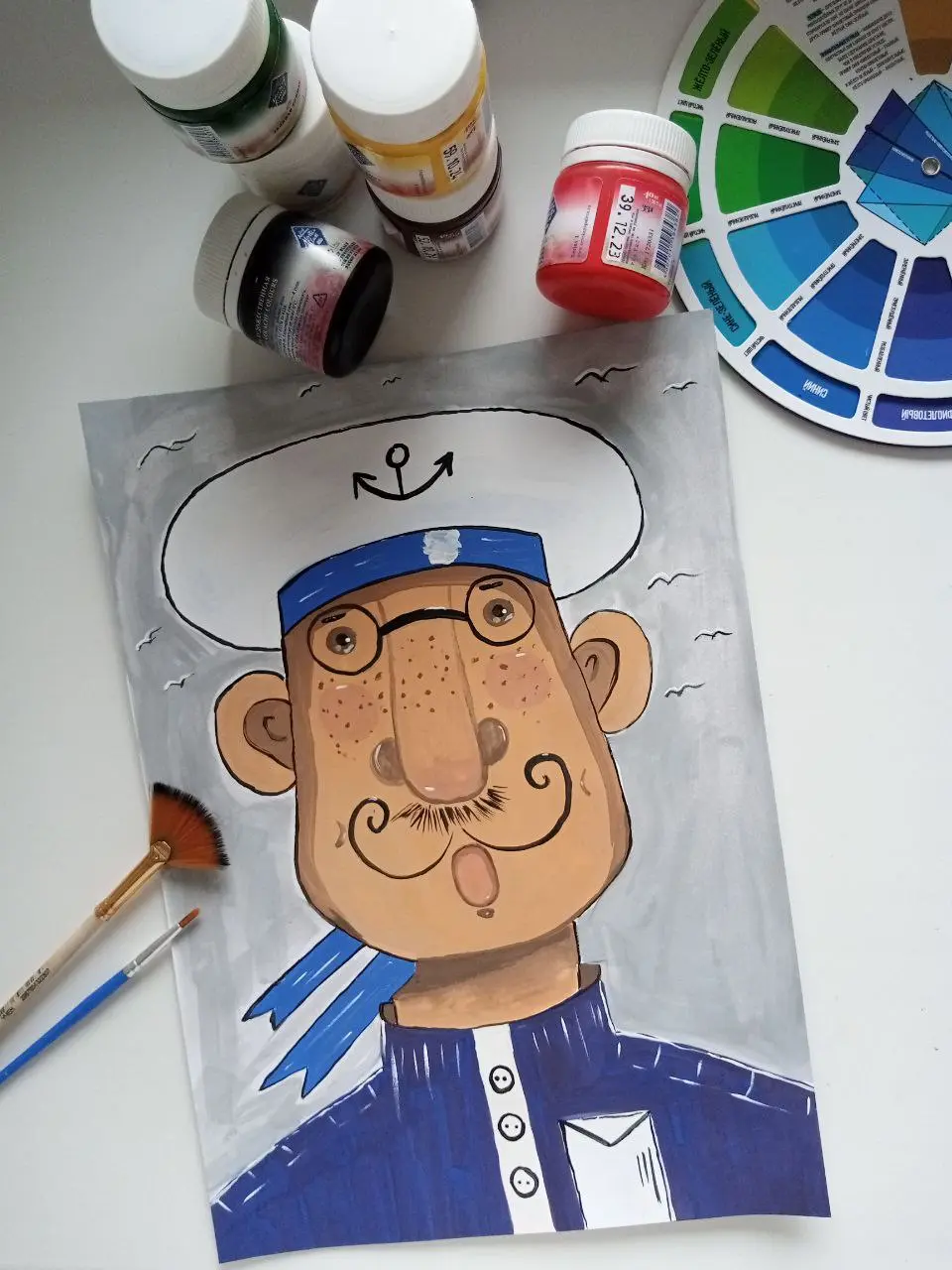 Хочу показать вам нового «Моряка».😍
🎨 Я сама подбирала цвета и продумывала детали, чтобы передать его характер | Сетка — социальная сеть от hh.ru