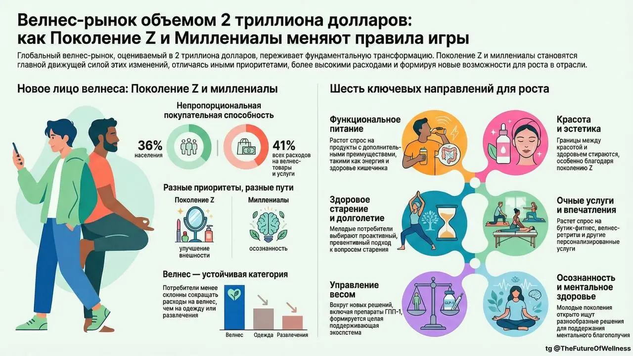 Ребята из McKinsey выложили большое исследование на тему «Future of Wellness», а я на его основе сделал статью, чтобы вы были в курсе как меняются запросы и поведение потребителей и куда в след за ним... | Сетка — социальная сеть от hh.ru
