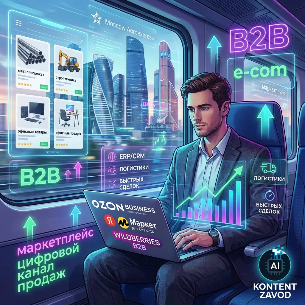 Всем e-com!
Отчёт: Strategy Partners
📊 Факты
• Доля B2B-закупок через маркетплейсы в РФ — всего 3%.
• Оборот B2B/B2G онлайн-закупок вырос с 46,4 до 65,9 трлн руб. с 2019 по 2024 | Сетка — социальная сеть от hh.ru