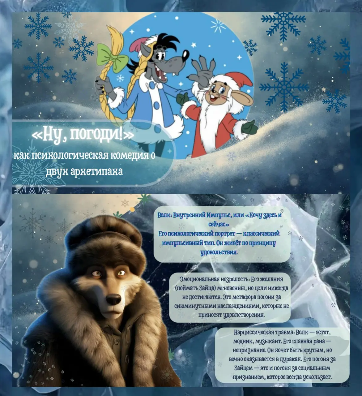 Легендарный мультсериал 🐰🐺— это не просто погоня. Это психологическая пародия на два вечных типа личности, их конфликт и скрытую взаимозависимость. | Сетка — социальная сеть от hh.ru
