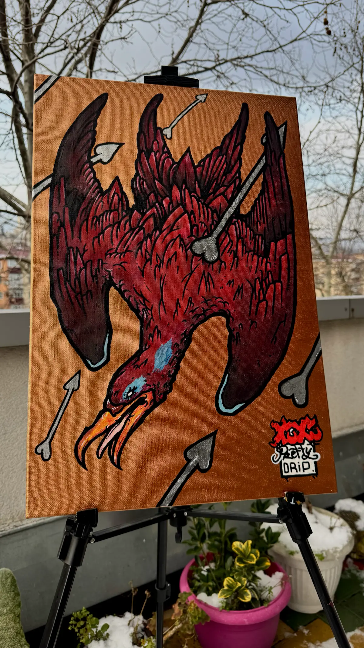⋄ Холст : " Perfect angry bird "
⋄ Начальная цена  : 33 | Сетка — социальная сеть от hh.ru