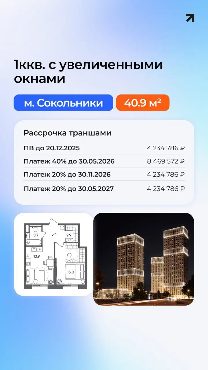 🔰 Рассрочка траншами — без ипотеки, без переплат!
Подготовил 3 реальных кейса: как войти в новостройку поэтапно — заплатить сейчас минимально, а остаток — ближе к сдаче или после продажи старой кварти... | Сетка — социальная сеть от hh.ru