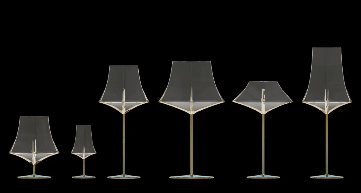 Я не знаю, почему я откладывал презентацию бокалов, хотя они давно собраны в 3D  
Я проконсультировался с сомелье и работниками салонов посуды | Сетка — социальная сеть от hh.ru