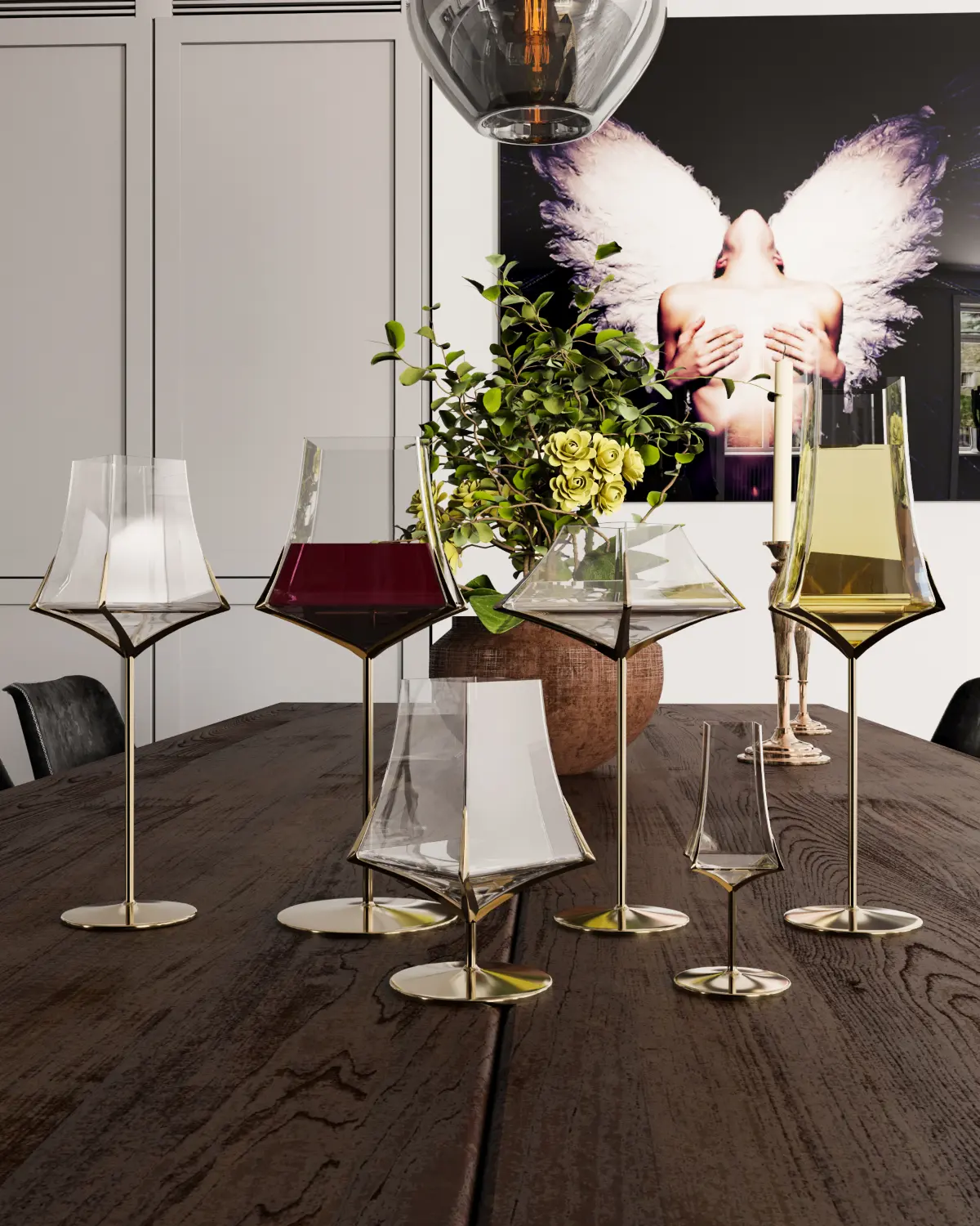 Я не знаю, почему я откладывал презентацию бокалов, хотя они давно собраны в 3D  
Я проконсультировался с сомелье и работниками салонов посуды | Сетка — социальная сеть от hh.ru