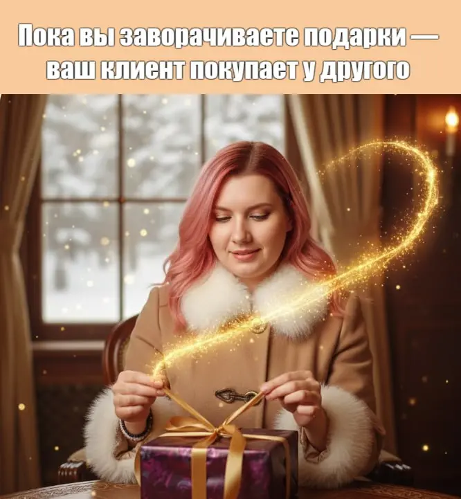 Пока вы заворачиваете подарки — ваш клиент покупает у другого
С 15 декабря рынок выглядит одинаково.
Эксперты исчезают.
В ленте — ёлки, шампанское и «до встречи в январе» | Сетка — социальная сеть от hh.ru
