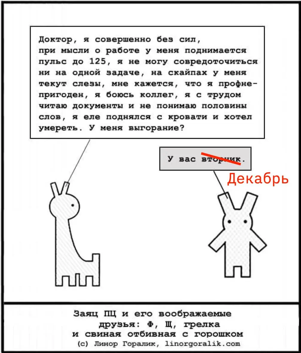 Не знаю, как вы, а я точно — этот пациент Зайца ПЦ и у меня декабрь | Сетка — социальная сеть от hh.ru
